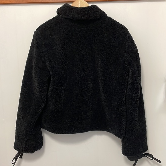 Tory Burch Black Shearling Jacket - Picture 6 of 9